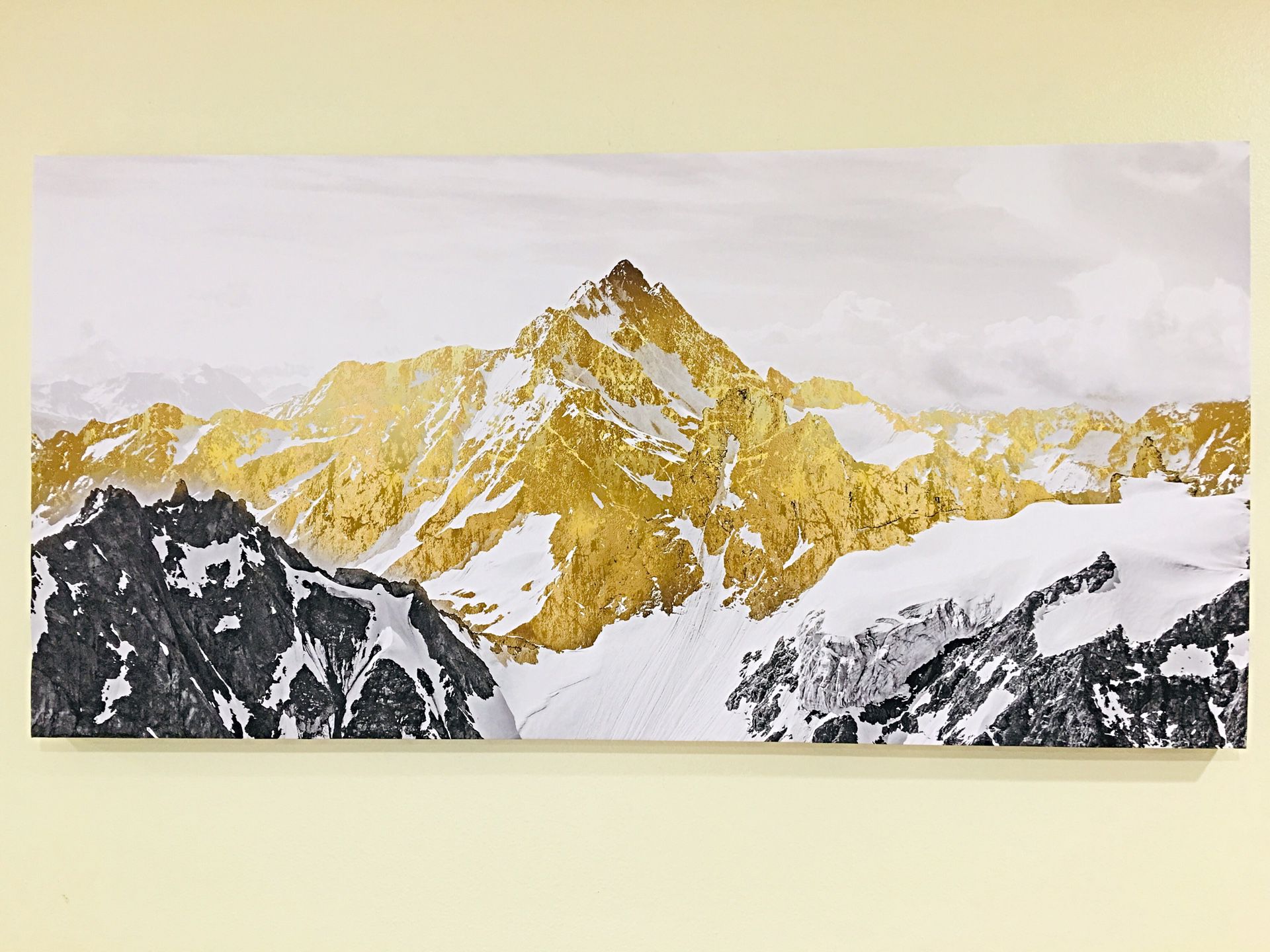 Golden Mountain Printed Canvas Ready to Hang Brand New