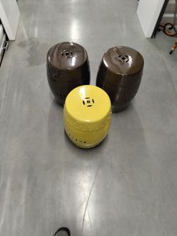Asian ceramic stools