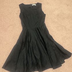 Small black flair short vintage up rockabilly goth gothic emo punk dress