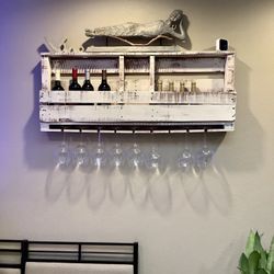 Wine Bottle And Wine Glass Holder
