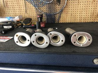 4 stainless steel rod holders