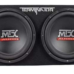 MTX Terminator TNE212D 1200 Watt 2 Ohm Dual 12” $290 Subwoofers/Subs + Sealed Sub Box/brand new INDIO ca.&92201