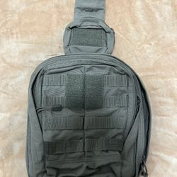 5.11 Tactical Sling Backpack MOLLE Shoulder Pack – Gray – EDC / Range / Hiking 