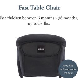  BRAND NEW – Inglesina Fast Table Chair (Black) 🖤