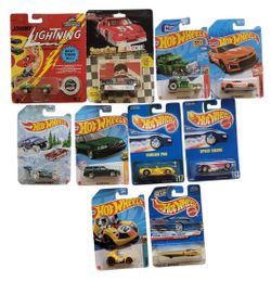 (Lot Of 10) Assorted New Sealed Hot Wheels/ Johnny Lightning/ Nascar/ Car Bundle. This bundle includes 10 assorted brand new sealed diecast toy vehicl