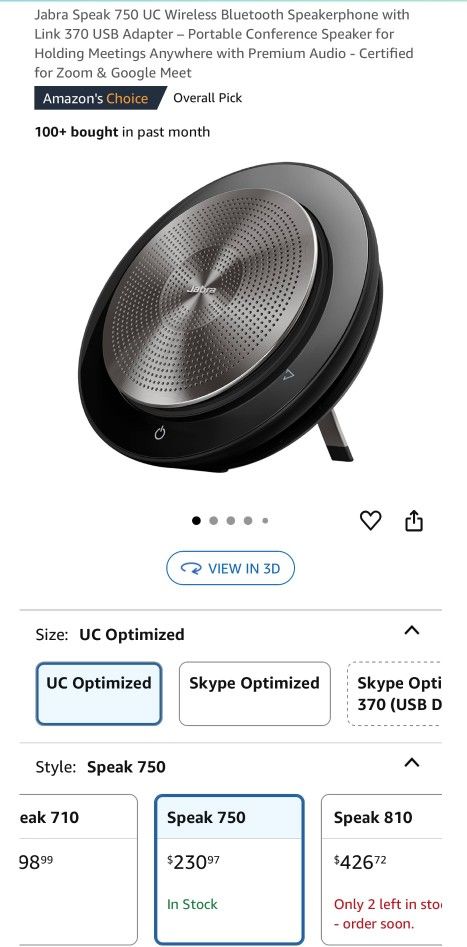 Jabra GN Speaker 750 UC