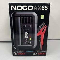 NOCO Boost Air AX65: 2000A Jump Starter with Air Compressor Tire Inflator (Lot 2)