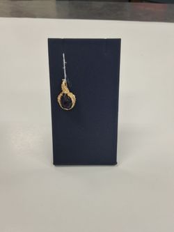 Birthstone Pendant Charm, 14k, 3.9grams, 3.00carat Purple birthstone