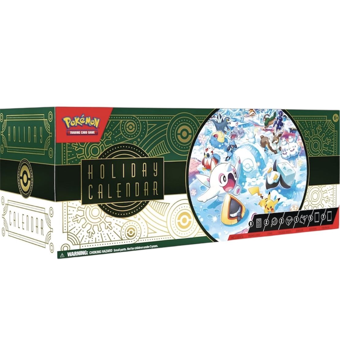 Pokemon TCG 2024 Holiday Calendar 25 Prize Advent Gift Booster Box Sealed