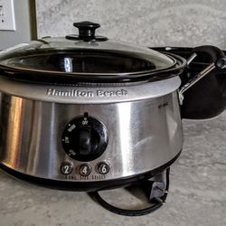 Hamilton Beach Slow Cooker, Both Two And Four Quart Pottery Cooking Liners