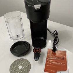 Instant Pot Solo Single Serve Coffee Maker Ground, K-Cup Pod Brewer Black 8-12oz