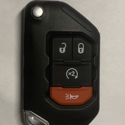 Jeep Gladiator key, Jeep Rubicon key, Jeep Sahara key, Jeep Mojave key, Jeep Wrangler key, Jeep key 