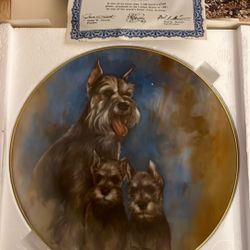 Schnauzers Collector Plate. #4521 Of 7500