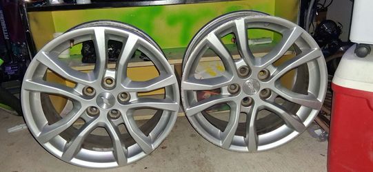 Chevrolet Silver Alloy Wheels Set of 2