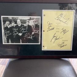 Authentically Signed Sopranos Script & The Sopranos Large Colorful Book