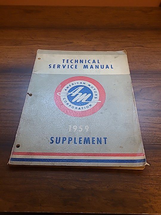 Technical Service Manual American Motors Corporation 1959 Supplement