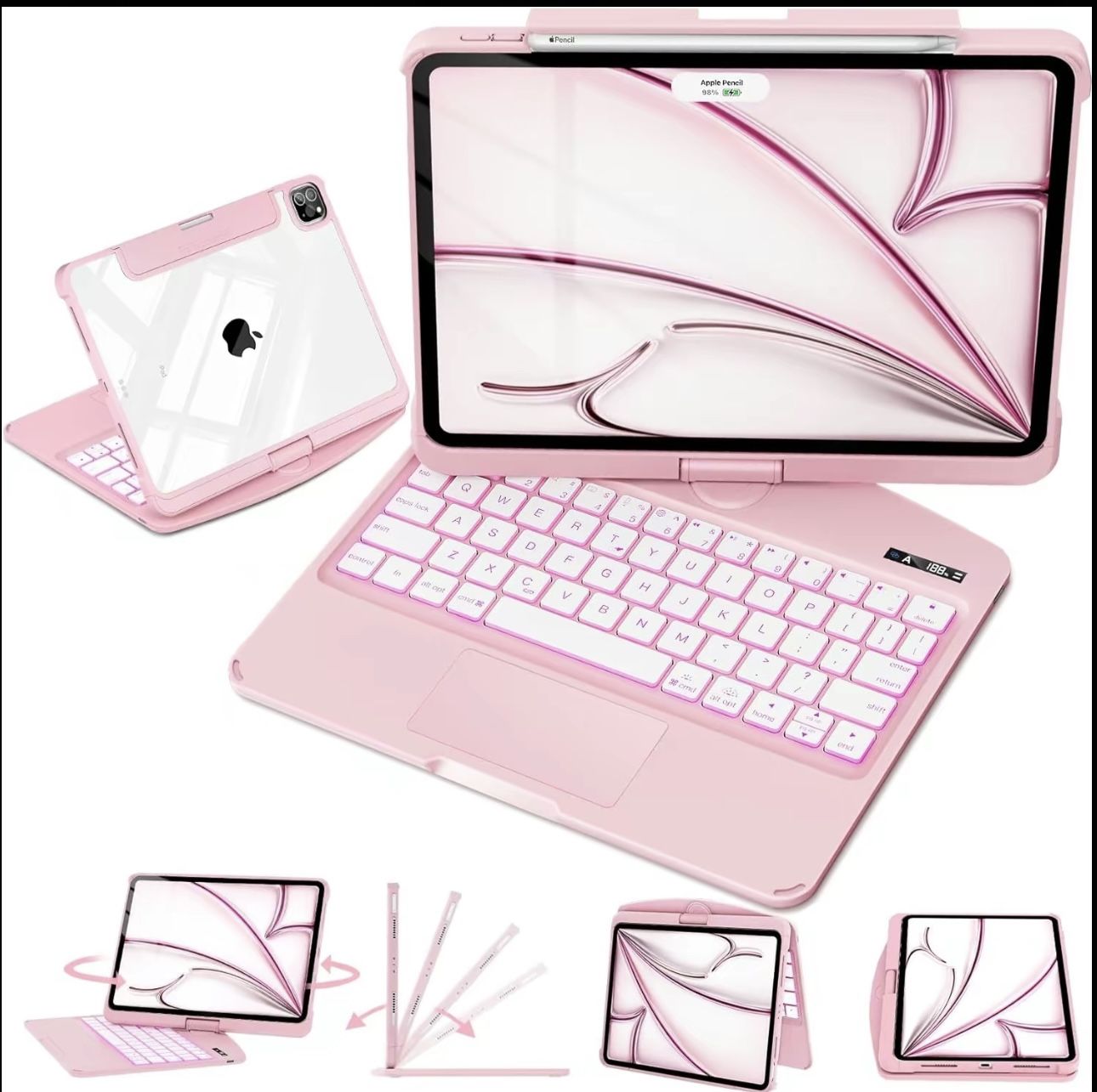 iPad Air 13”  Rotate Keyboard Case