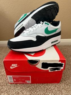 Air Max 1 White Black Stadium Green