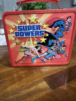 Vintage 1983 Super Powers Metal Lunch Box DC Comics