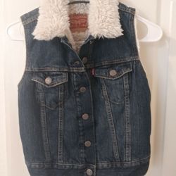 "Levi"  Blue Jean Vest Jacket 