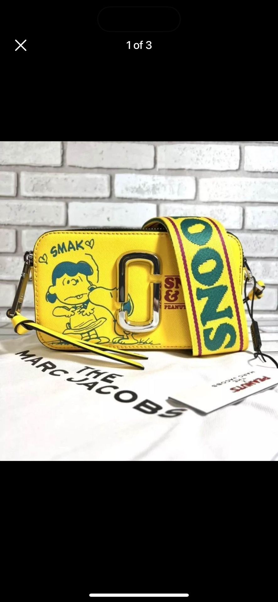 Marc Jacob’s Snoopy Snapshot Crossbody Bag Limited Edition
