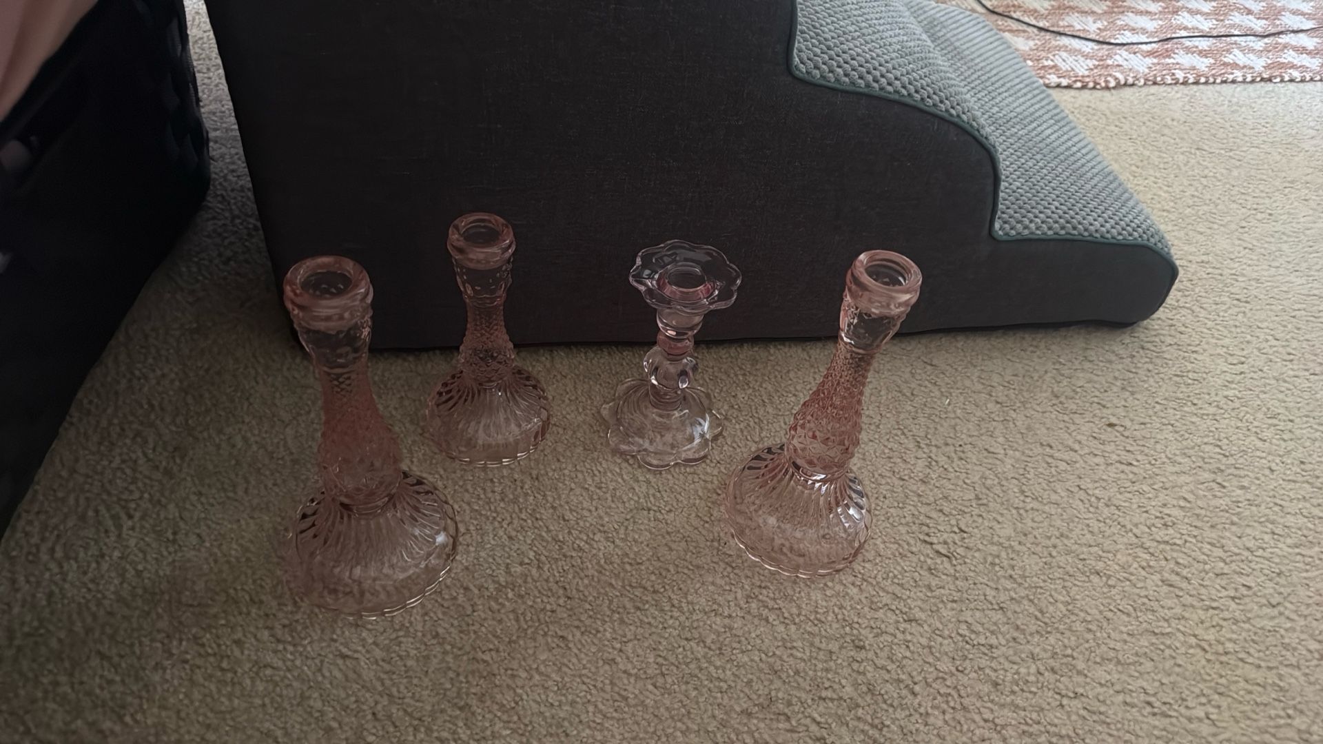 Cute Pink Candle Holders