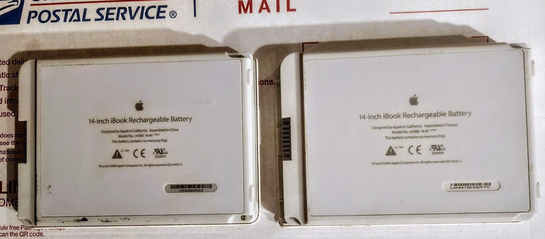 Original Genuine Apple iBook 14-inch G3/G4 Laptop Rechargeable Battery A1080