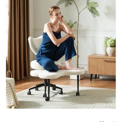 Ergonomic Cross Legged Chair, 360° Swivel 