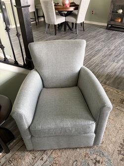 2 Irving Roll Arm Swivel Chairs - Pottery Barn