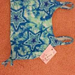New With Tags GIRLS 10/12 LARGET BATHING SUIT TOP