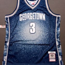 Mitchell & Ness Allen Iverson 1995 Georgetown Hoyas Gradient Swingman Jersey Men's Size XL