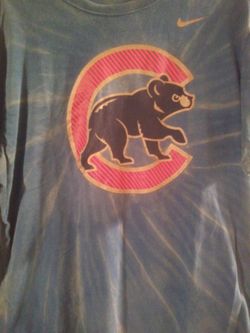 Nike MLB Cubs tie dye tshirt
