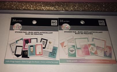 New and unused Happy Planner sticker pads
