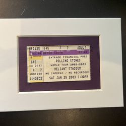 Rolling Stones Ticket Stub
