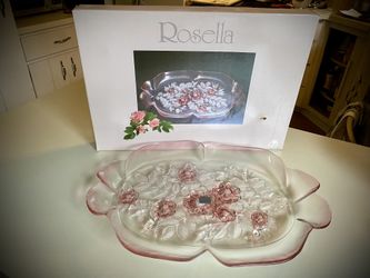 Mikasa Rosella Glass Serving Platter