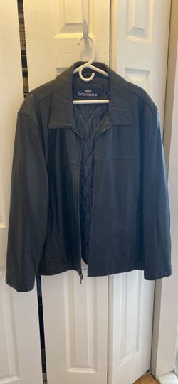 Men’s leather dockers jacket