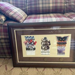 Flyers Inaugural Events/ Ticket Stubs And Coins