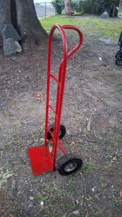 Red Steel Hand Truck Dolly