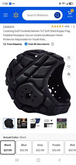 Soft foot ball helmet