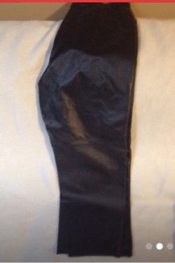 Black leather motorcycle pants