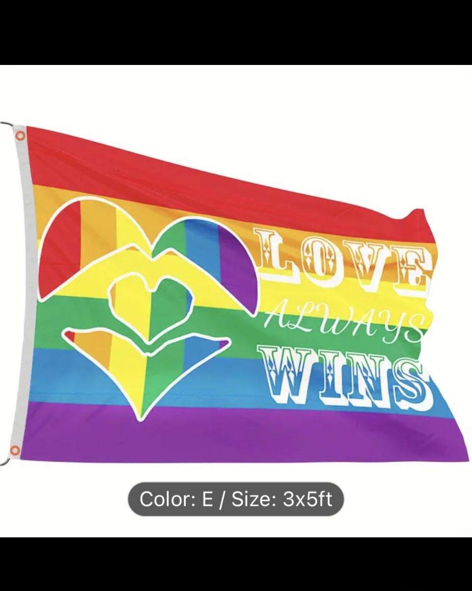 3ft X 5 Ft LGBTQ FLAGS (3 Patterns)
