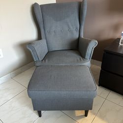 IKEA Armchair And Ottoman