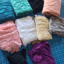 Stretch lace sewing fabric bundle
