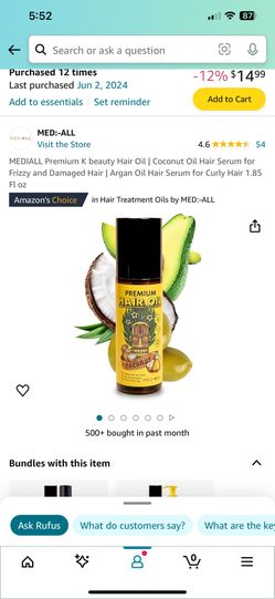 premium hair oil (new, unopened)