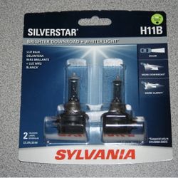 Sylvania H11B SilverStar Halogen Headlight Bulbs Set