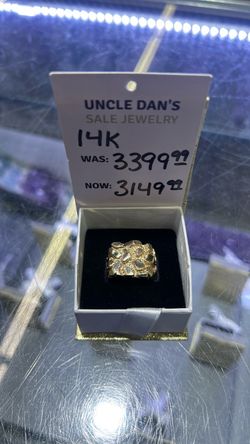 14K Gold Nugget Ring