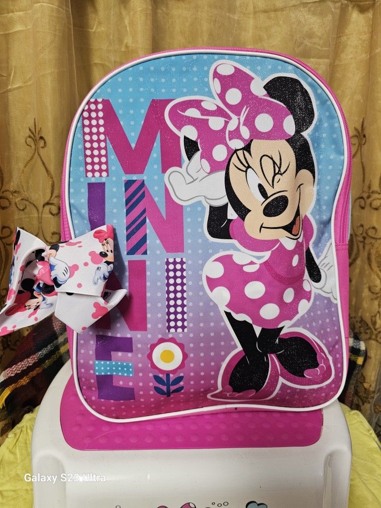 Minnie Mouse Backpack ๐ Bow Stool