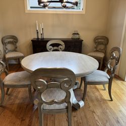 Beautiful Dining Table And 6 Chairs! Has To Go! Make An Offer!
