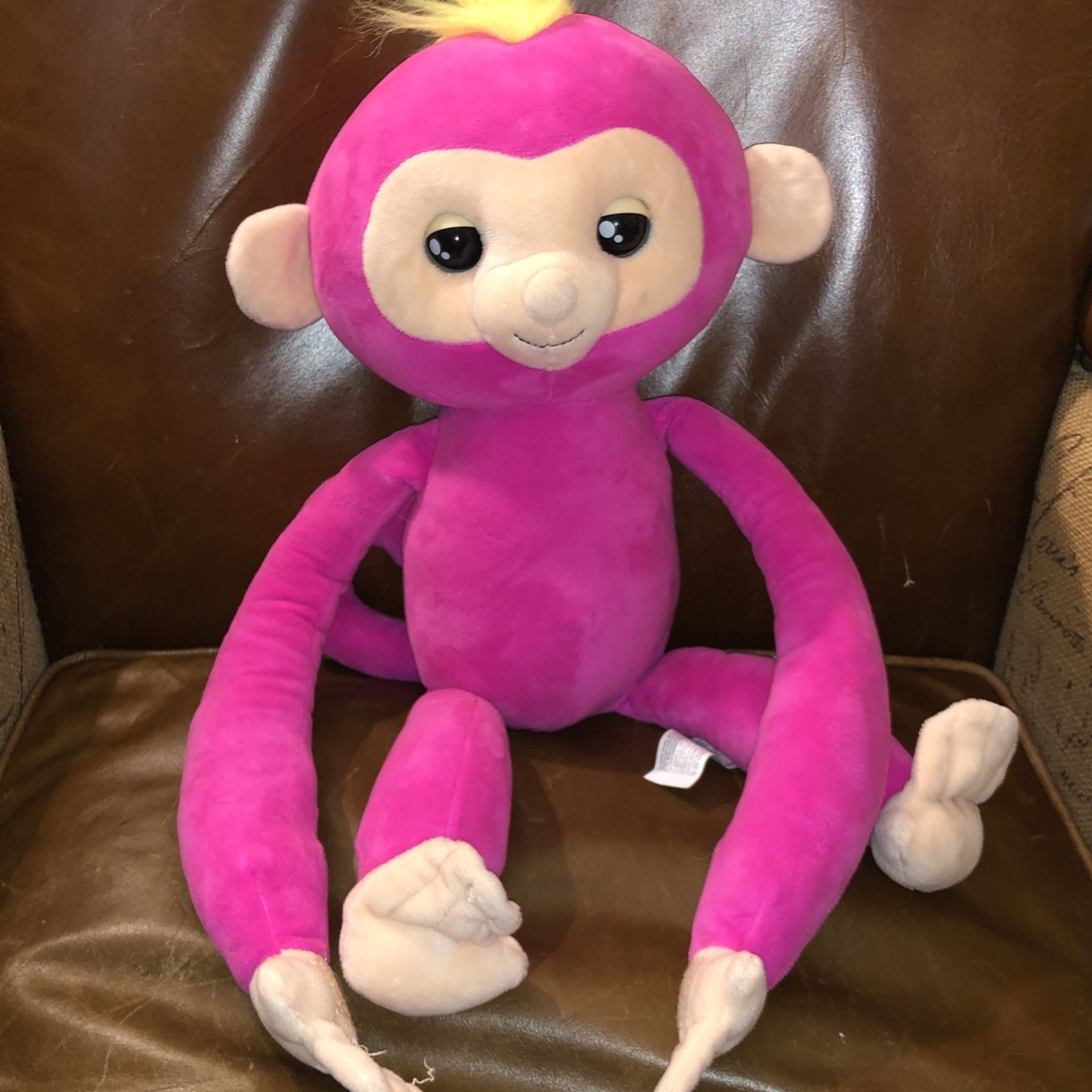 Fingerling, pink, interactive, monkey, plush