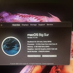 MacBook Air 12inch Screen 2015 